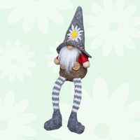 Silas Stonecrop | 18cm Gnome With Edelweiss Flower | Boy