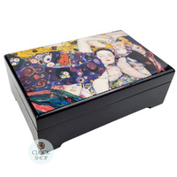 Wooden Musical Jewellery Box -The Maiden By Klimt (Liszt- Liebestraum) image
