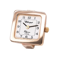 1.8cm Square Rose Gold Ring Watch By CLASSIQUE image