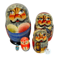 Christmas Russian Dolls- Mini 5.5cm (Set Of 5) image