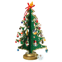 36cm Green Rotatable Christmas Tree With Decorations image