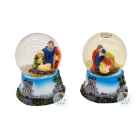 5cm Nativity & Castle Snow Globe- Assorted Designs image