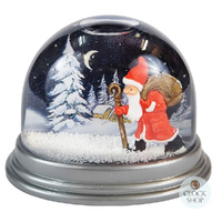 8.5cm Walking Santa Snow Globe image