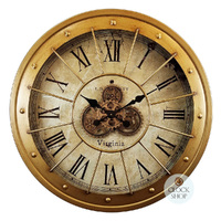 80cm Alford Gold Moving Gear Wall Clock By COUNTRYFIELD image