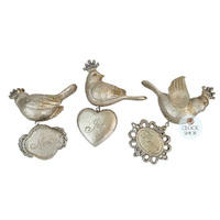 15cm Bird Hanging Decoration- Assorted Designs image