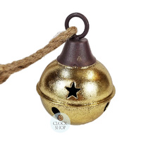 28cm Gold Bell Hanging Decoration image