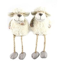 9.5cm Sheep Shelf Sitter with Rope Legs- Assorted Designs image