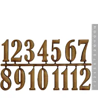 50mm Natural MDF Arabic Numerals