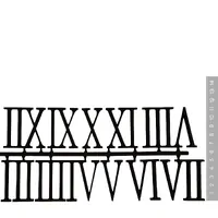 50mm Black Acrylic Roman Numerals
