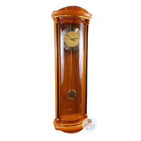 82cm Cherry Battery Chiming Wall Clock With Piano Finish By AMS