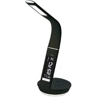 50cm Black Digital Alarm Clock With Smartphone Charger & Light By AMS image