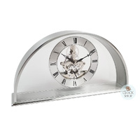 16.7cm Hughenden Silver Battery Skeleton Table Clock By ACCTIM image