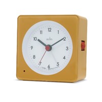 10cm Barber Yellow Analogue Alarm Clock By ACCTIM image