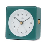 10cm Barber Blue Analogue Alarm Clock By ACCTIM image