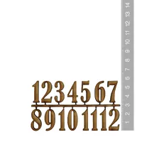 25mm Natural MDF Arabic Numerals