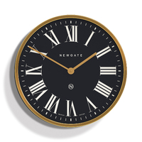 45cm Mr Butler Radial Brass Wall Clock By NEWGATE image