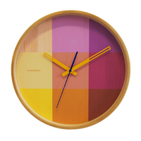 30cm Riso Collection Magenta & Yellow Silent Wall Clock By CLOUDNOLA image