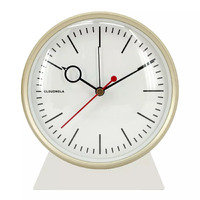 13.5cm Bloke White Silent Analogue Alarm Clock By CLOUDNOLA image