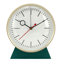 13.5cm Bloke Green Silent Analogue Alarm Clock By CLOUDNOLA image