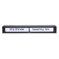 65cm Texttime Collection Black and White Flip Wall Clock By CLOUDNOLA image