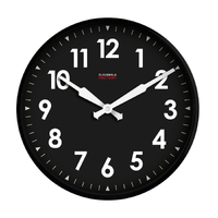 45cm Factory Collection Black Silent Wall Clock By CLOUDNOLA image