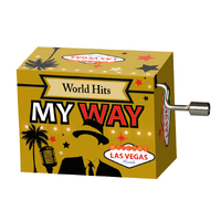 World Hits Hand Crank Music Box (Frank Sinatra- My Way)