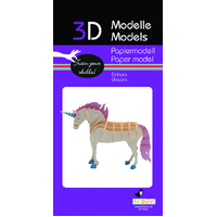 3D Paper Model- Unicorn image