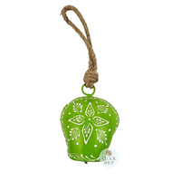 28cm Metal Bell On Rope- Green image