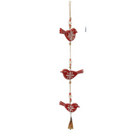 71cm Birds Hanging Decoration- Red image