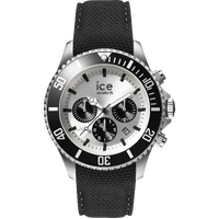 44mm Steel Collection Black & Silver Mens Watch By ICE-WATCH