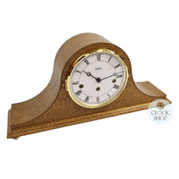 21cm Oak Mechanical Tambour Mantel Clock With Westminster Chime By AMS image