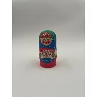 Woodburn Russian Dolls- Blue Scaft Floral 11cm (Set Of 5)
