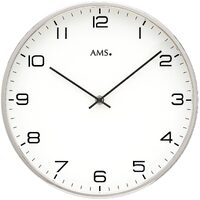 30cm Silver Wall Clock By AMS