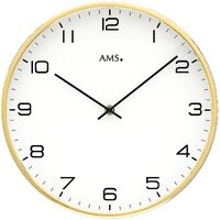 30cm Gold Wall Clock By AMS