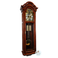 118cm Walnut 8 Day Mechanical Regulator Wall Clock With Moon Dial By AMS image