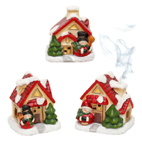 8cm Snowman House German Incense Burner - Assorted Designs image