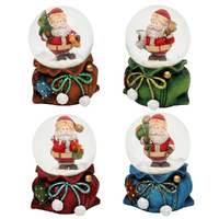 7cm Gift Santa Snow Globe- Assorted Designs image