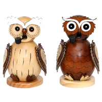 11.5cm Woodland Owl German Incense Burner - Assorted Designs image