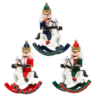 15cm Nutcracker on Rocking Horse - Assorted Designs
