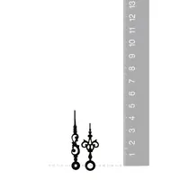 Black Embossed Filigree Mechanical Hands (46mm & 35mm)