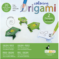 Colouring Origami- Frog image