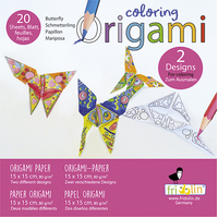 Colouring Origami- Butterfly