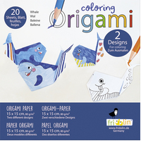 Colouring Origami- Whale image
