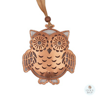 10cm Copper Owl Hanging Decoration image