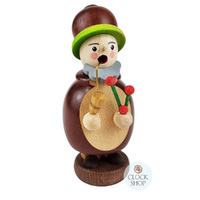 10cm Dwarf With Rose Hip Plant German Incense Burner By Richard Glässer image