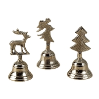 12cm Metal Christmas Table Bell- Assorted Designs image
