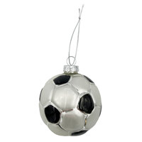6.7cm Glass Soccer Ball Hanging Decoration 