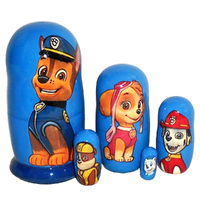 Paw Patrol Russian Dolls- 11cm (Set Of 5) image