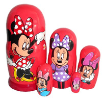 Minnie Mouse Russian Dolls- 18cm (Set Of 5) image