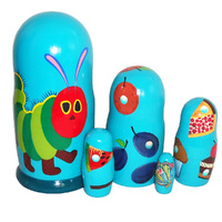 The Very Hungry Caterpillar Russian Dolls- 17cm (Set Of 5) image